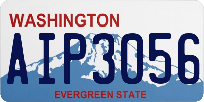 WA license plate AIP3056