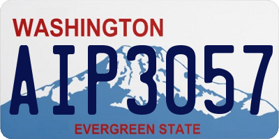 WA license plate AIP3057