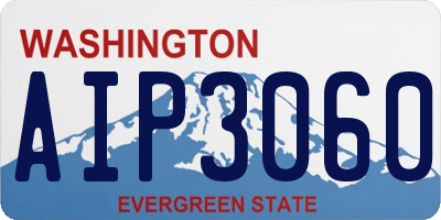 WA license plate AIP3060