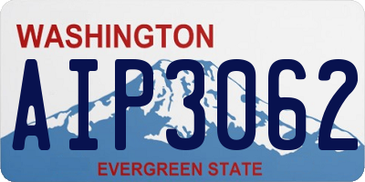 WA license plate AIP3062
