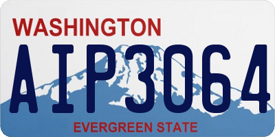 WA license plate AIP3064