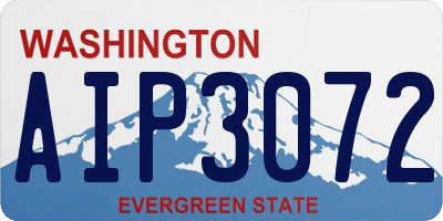 WA license plate AIP3072