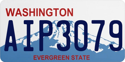 WA license plate AIP3079