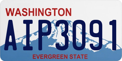 WA license plate AIP3091
