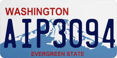 WA license plate AIP3094