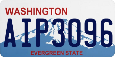 WA license plate AIP3096