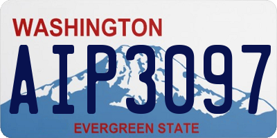 WA license plate AIP3097