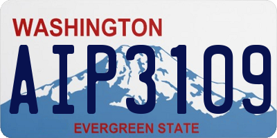 WA license plate AIP3109