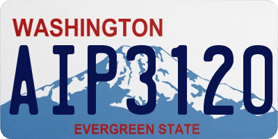WA license plate AIP3120