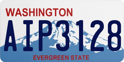 WA license plate AIP3128