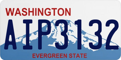 WA license plate AIP3132