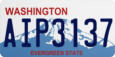 WA license plate AIP3137