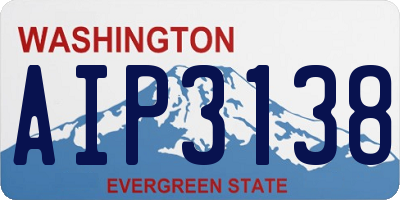 WA license plate AIP3138