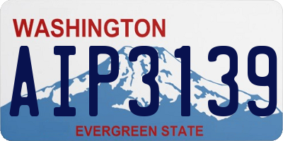 WA license plate AIP3139