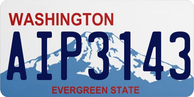 WA license plate AIP3143