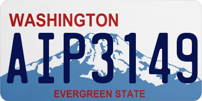 WA license plate AIP3149