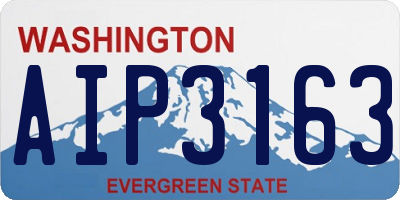 WA license plate AIP3163