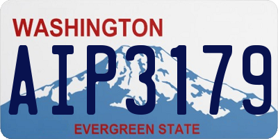 WA license plate AIP3179