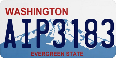 WA license plate AIP3183