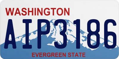 WA license plate AIP3186