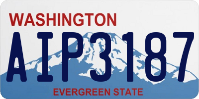 WA license plate AIP3187