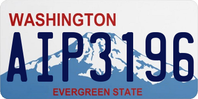 WA license plate AIP3196