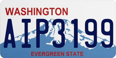 WA license plate AIP3199