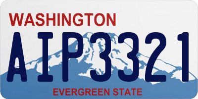 WA license plate AIP3321