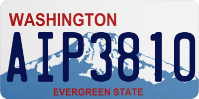 WA license plate AIP3810