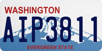 WA license plate AIP3811
