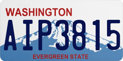 WA license plate AIP3815