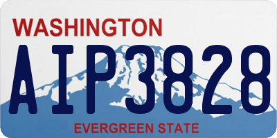 WA license plate AIP3828
