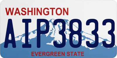 WA license plate AIP3833