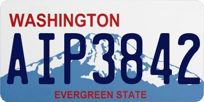 WA license plate AIP3842