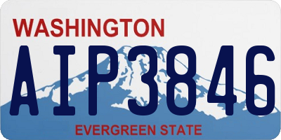 WA license plate AIP3846