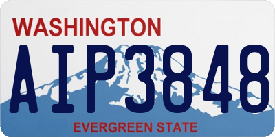 WA license plate AIP3848