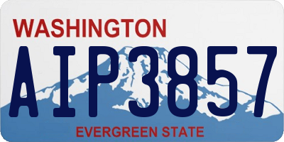 WA license plate AIP3857