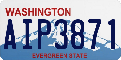WA license plate AIP3871