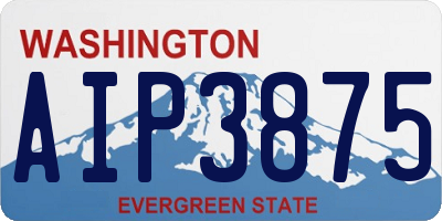 WA license plate AIP3875