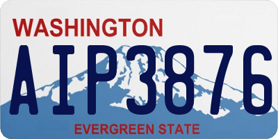 WA license plate AIP3876