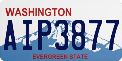 WA license plate AIP3877