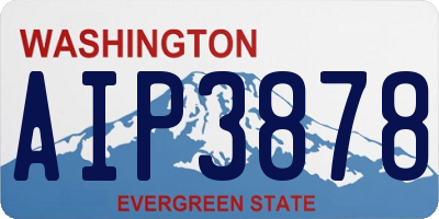 WA license plate AIP3878