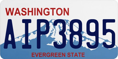 WA license plate AIP3895