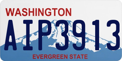 WA license plate AIP3913