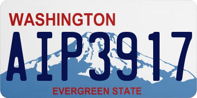 WA license plate AIP3917