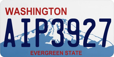 WA license plate AIP3927