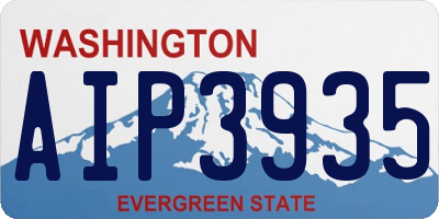 WA license plate AIP3935