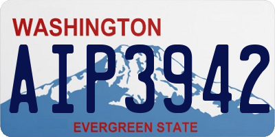 WA license plate AIP3942