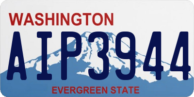 WA license plate AIP3944
