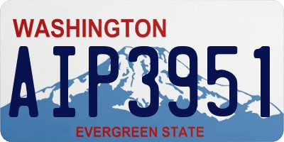 WA license plate AIP3951
